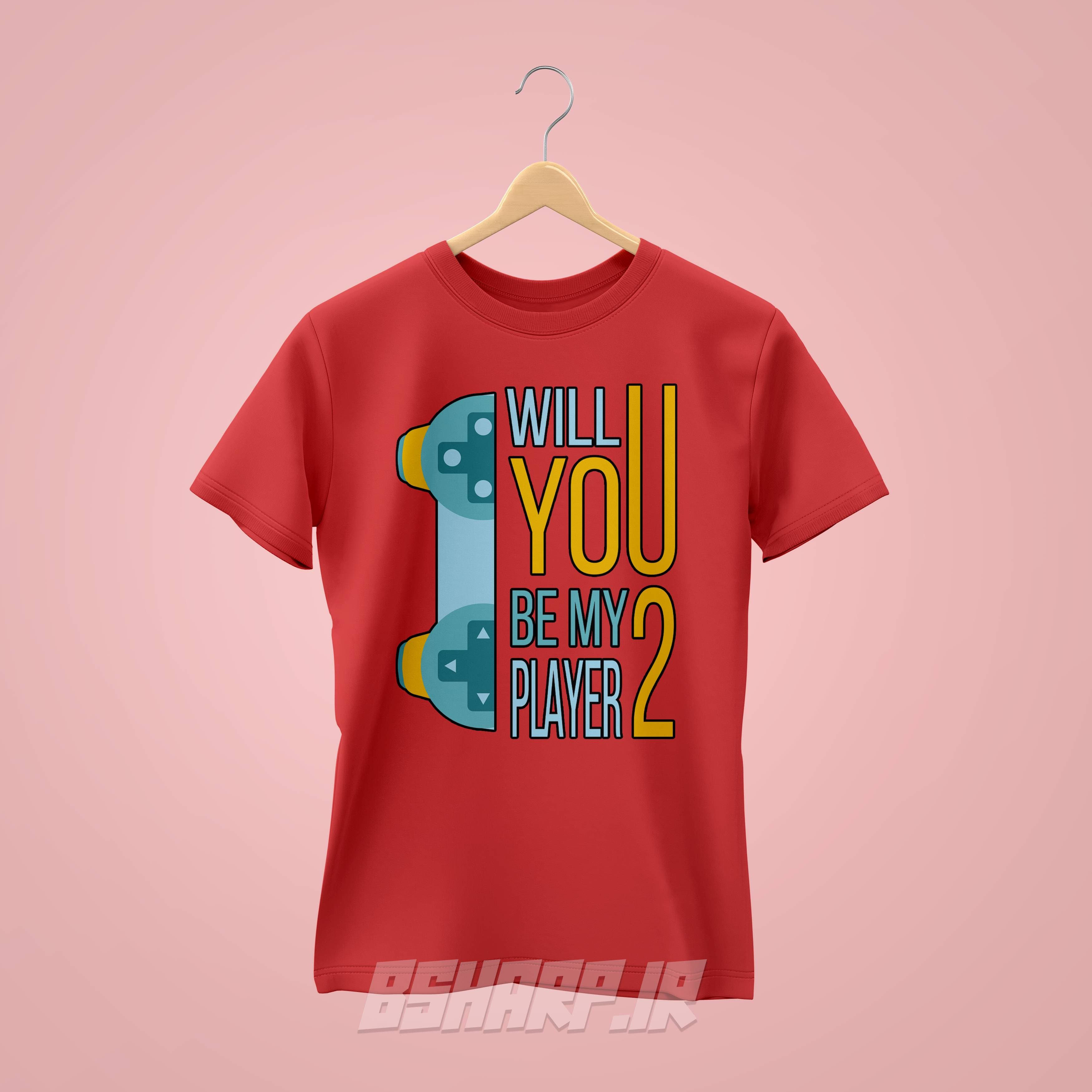 تیشرت Gamer طرح Be My Player 2 — تصویر ۳