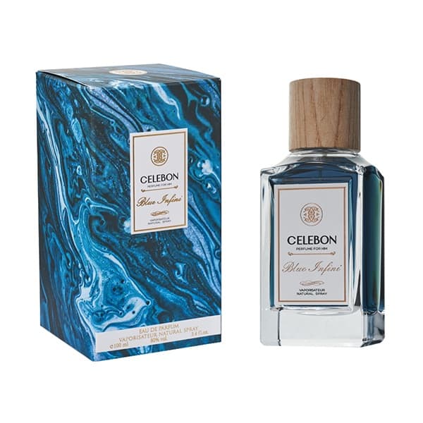 ادو پرفیوم مردانه سلبون مدل BLUE INFINI حجم ۱۰۰ میلی لیتر | CELEBON BLUE INFINI Eau De Parfum for Men 100 ml