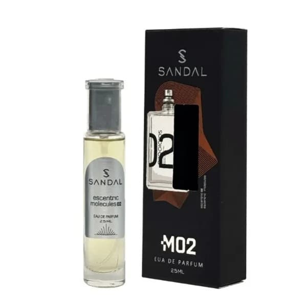 عطر جیبی مردانه صندل مدل مولکول ۰۲ حجم ۲۵ میلی لیتر | Sandal Eau De Parfum Mulecule 02 (M02) For Men 25ml