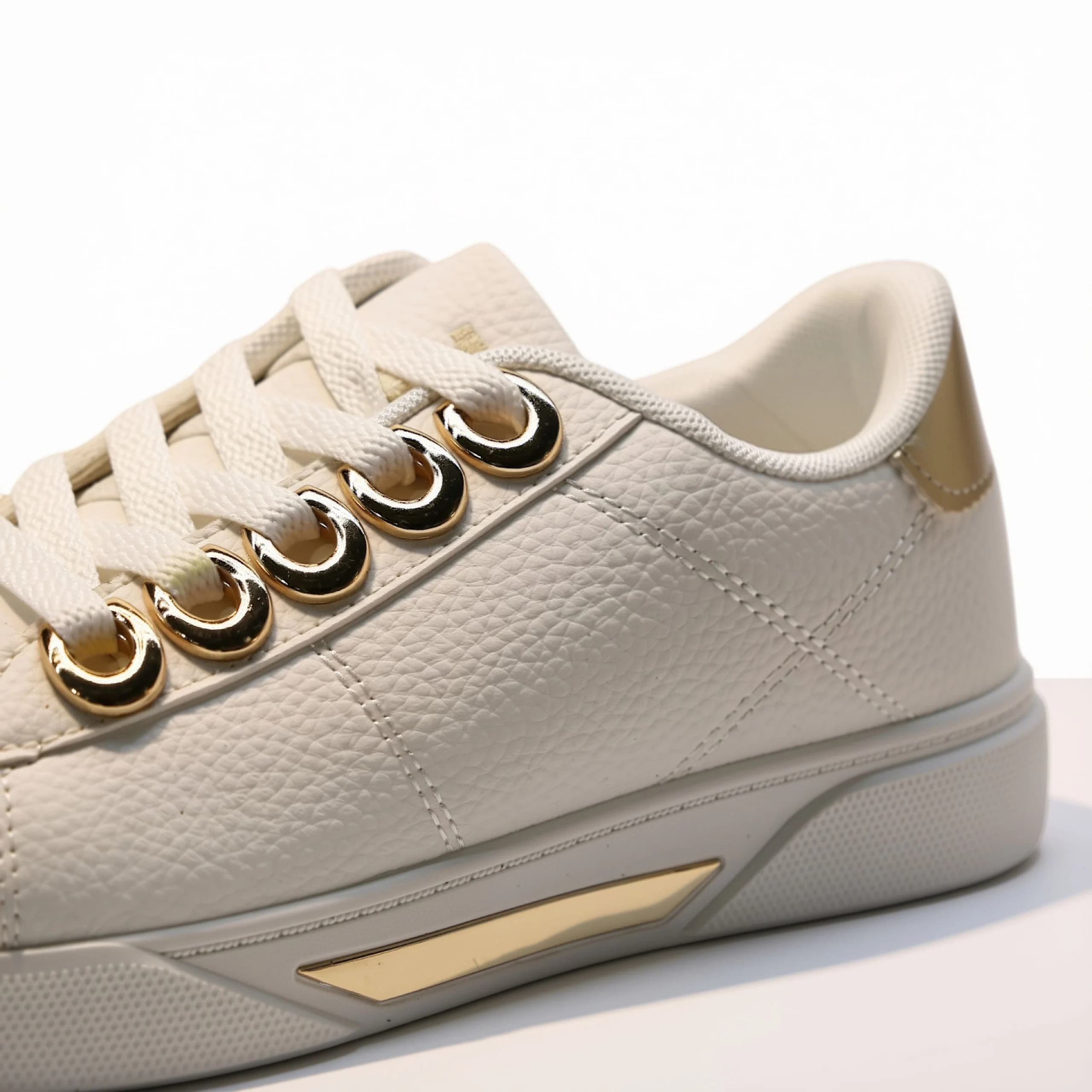 کتونی ونس سفید طلایی vans white gold – kshoes — تصویر ۵