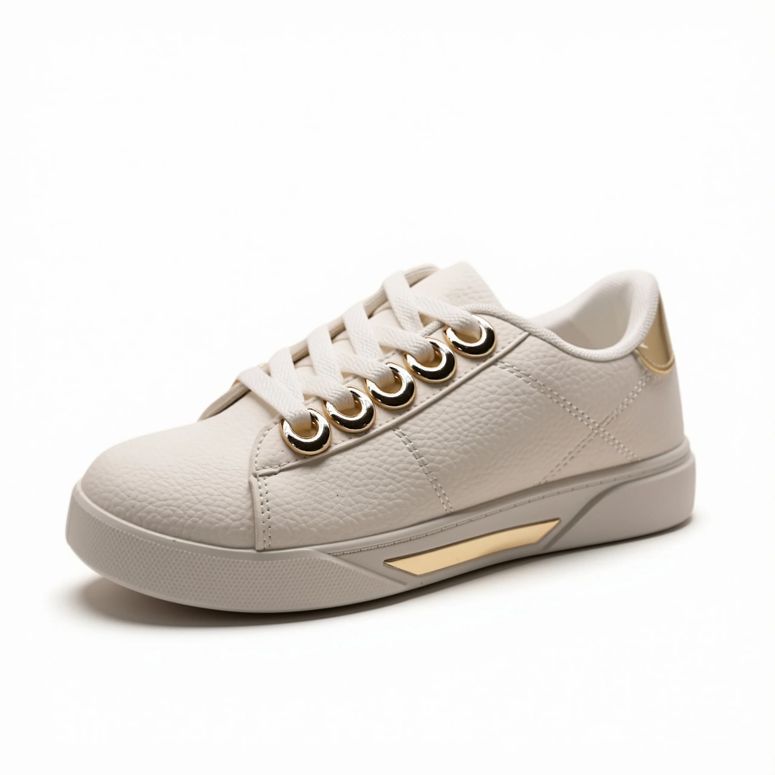 کتونی ونس سفید طلایی vans white gold – kshoes — تصویر ۳