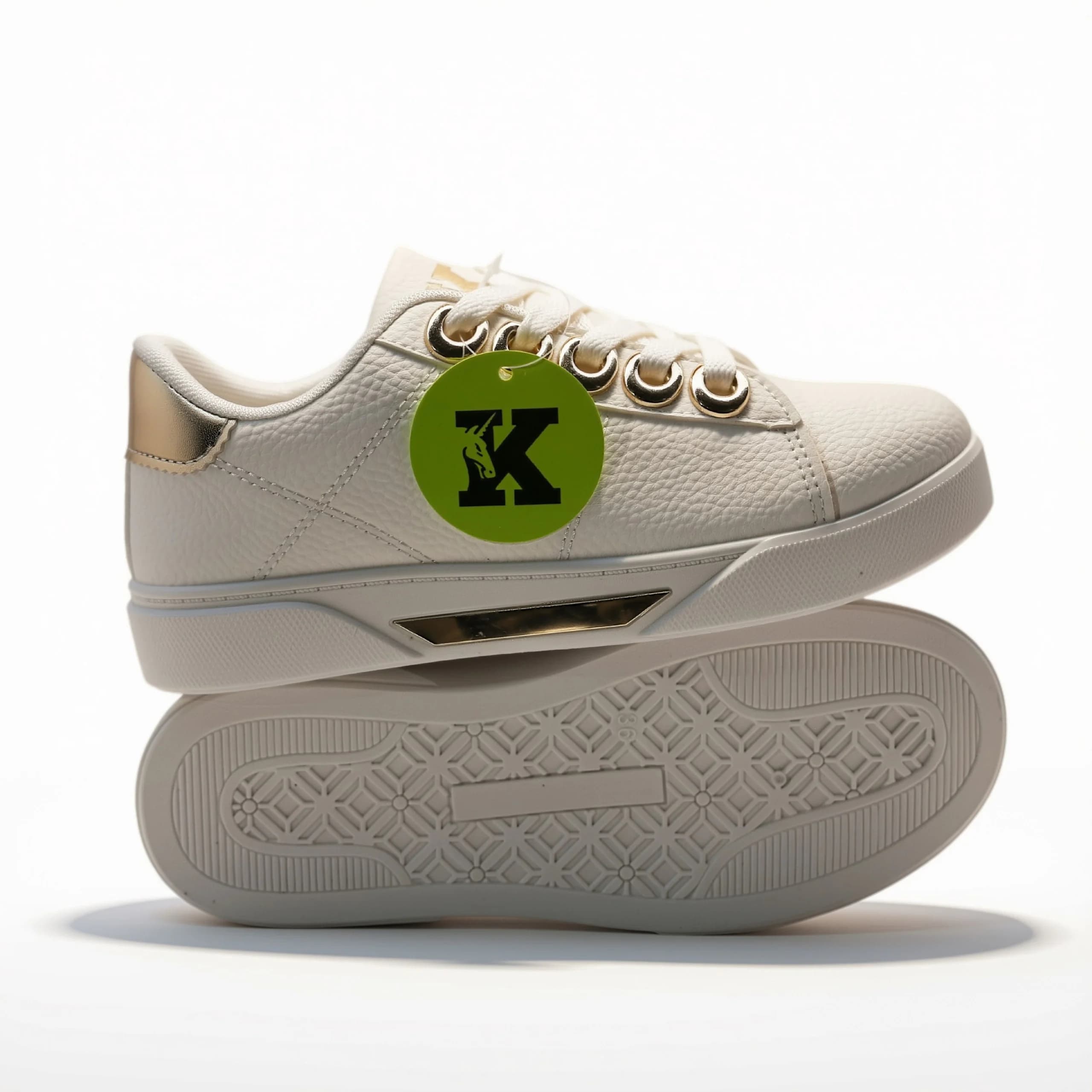 کتونی ونس سفید طلایی vans white gold – kshoes — تصویر ۲