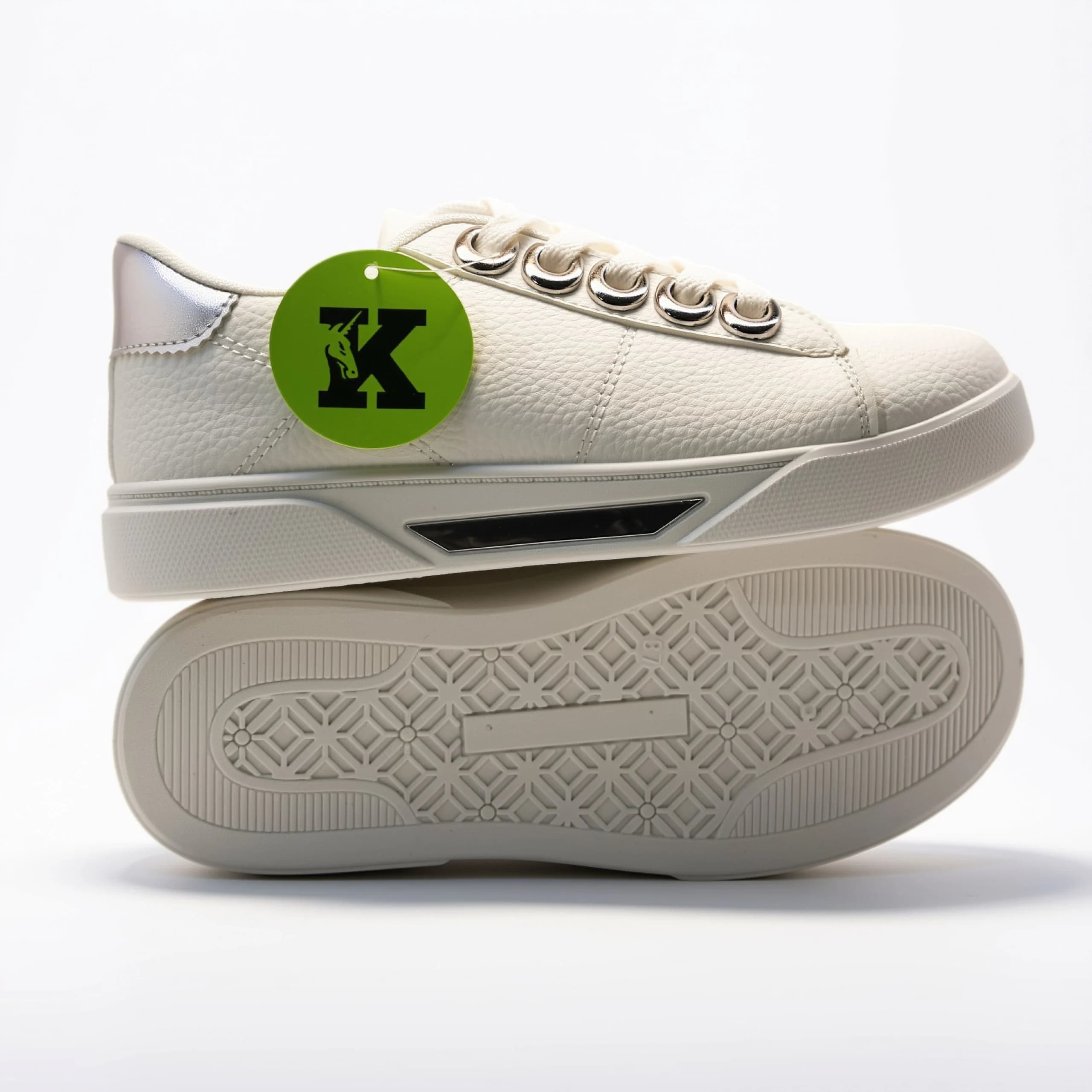 کتونی ونس سفید نقره ای vans white silver – kshoes — تصویر ۴