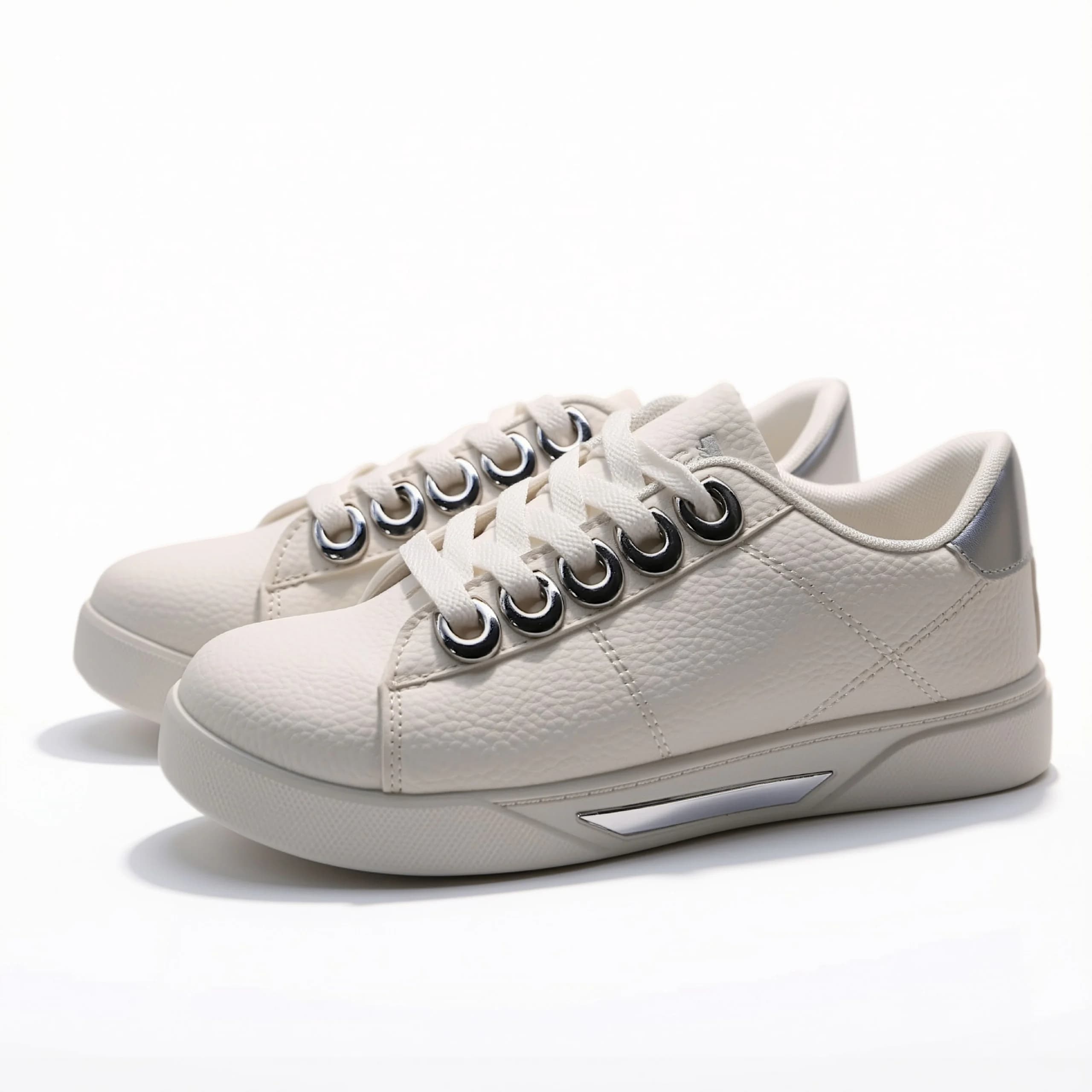 کتونی ونس سفید نقره ای vans white silver – kshoes — تصویر ۳
