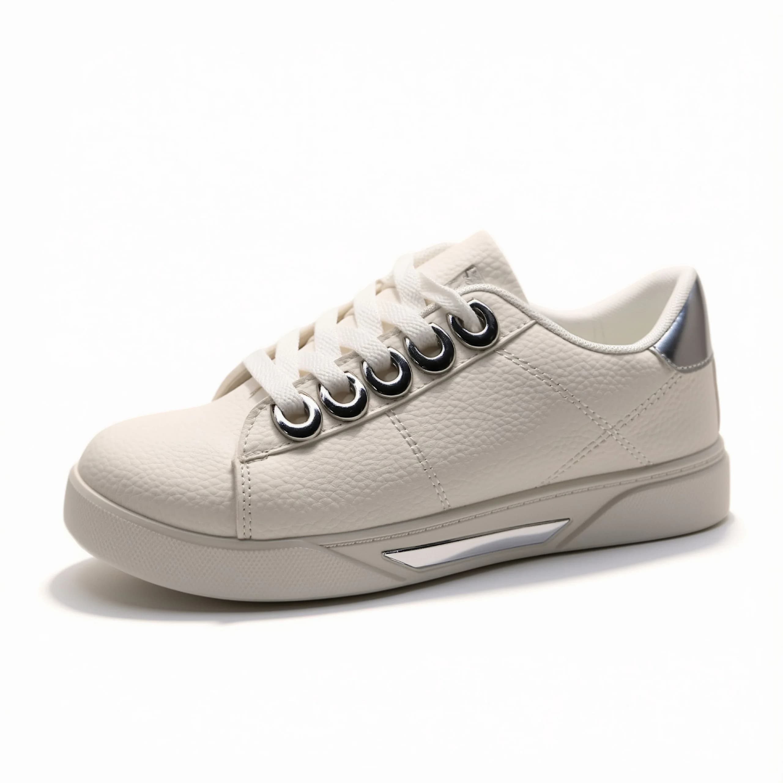 کتونی ونس سفید نقره ای vans white silver – kshoes — تصویر ۲