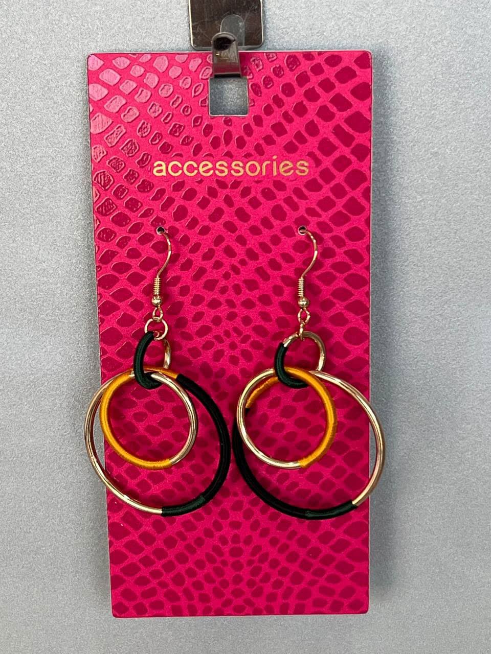 گوشواره حلقهای چند رنگ برند “Accessories” مدل دایرهای