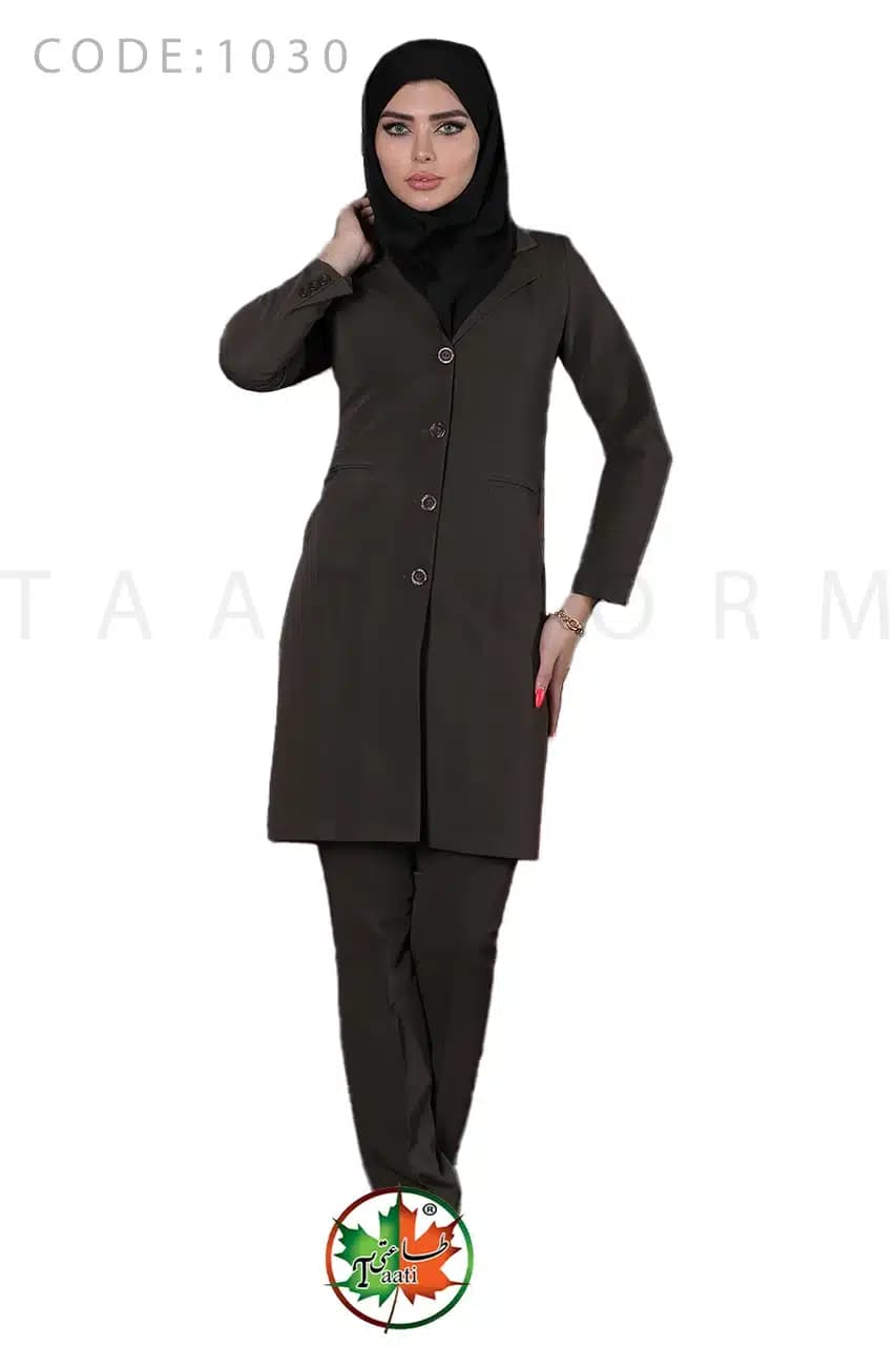 مانتو شلوار اداری | مدل خاطره | کد 1030 — تصویر ۲