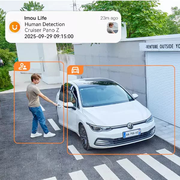دوربین مداربسته وایرلس سه لنز 4+4+5 مگاپیکسل آیمو مدل Cruiser Pano Z — تصویر ۲