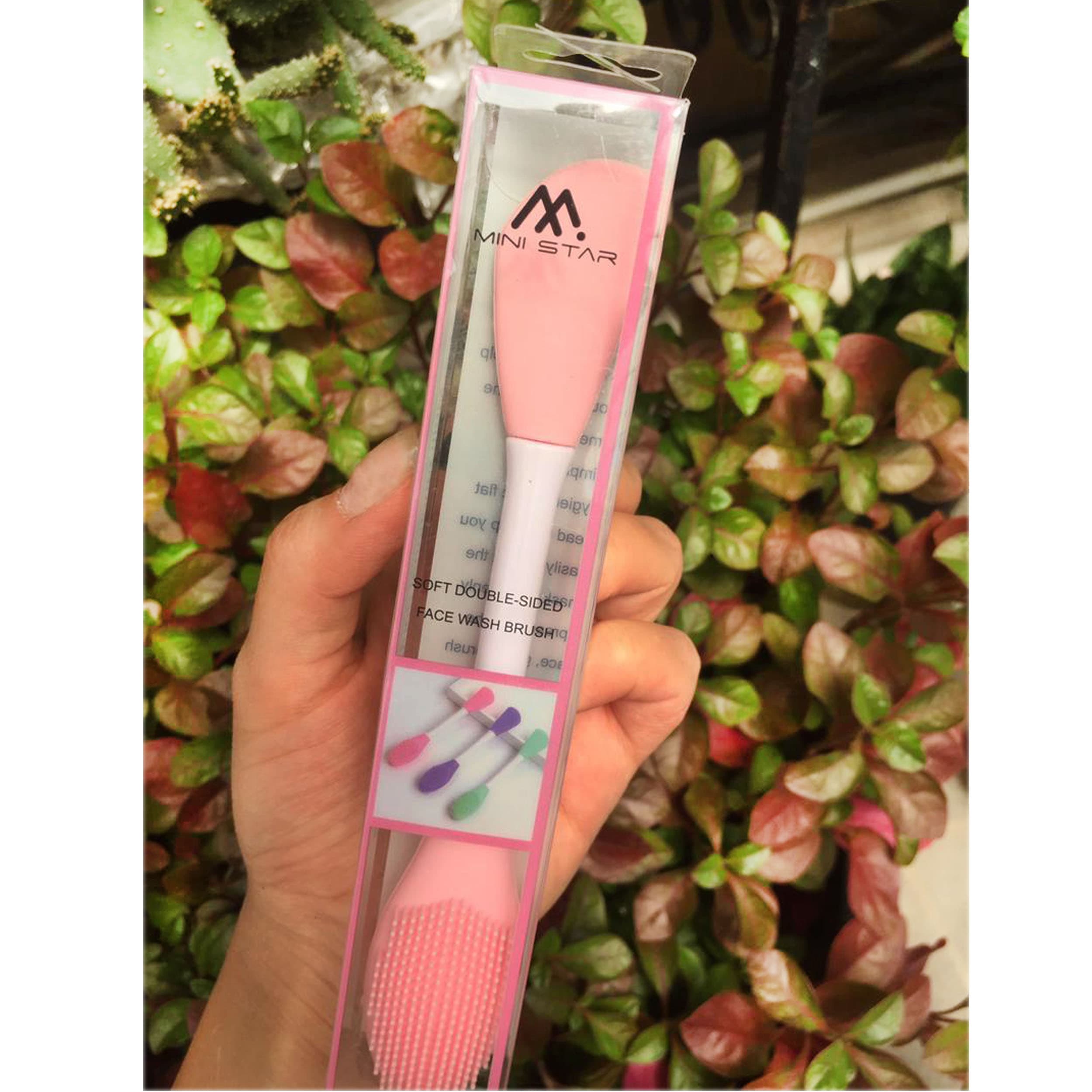 آرایش صورت قلم ماسک و برس پاک کننده صورت مینی استار مدل M22 — تصویر ۲