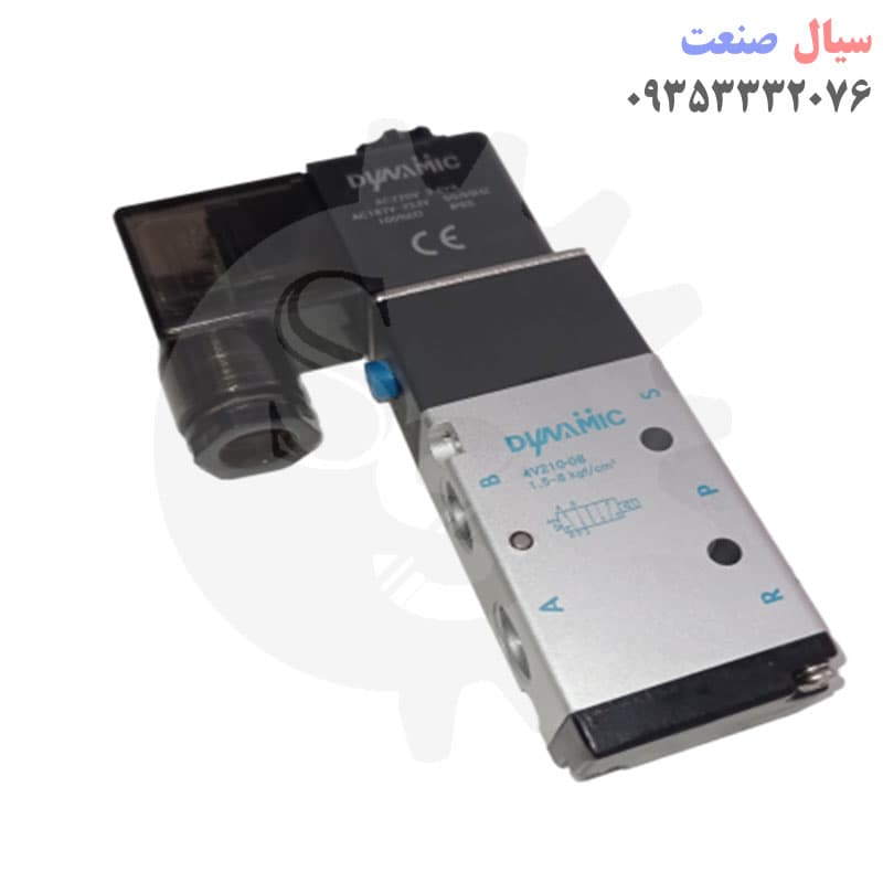 شیر برقی پنوماتیک دینامیک مدل 4v210-08 سایز 1/4 — تصویر ۲