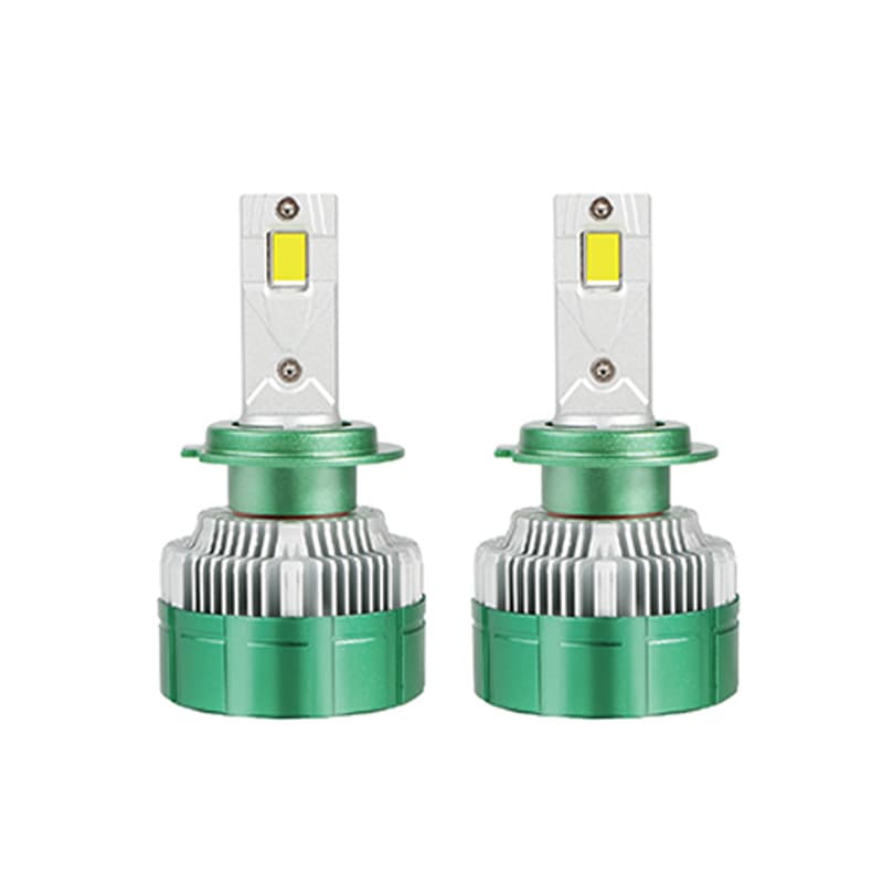 هدلایت LED دو رنگ سفید زرد پایه H7 مدل P75 — تصویر ۲