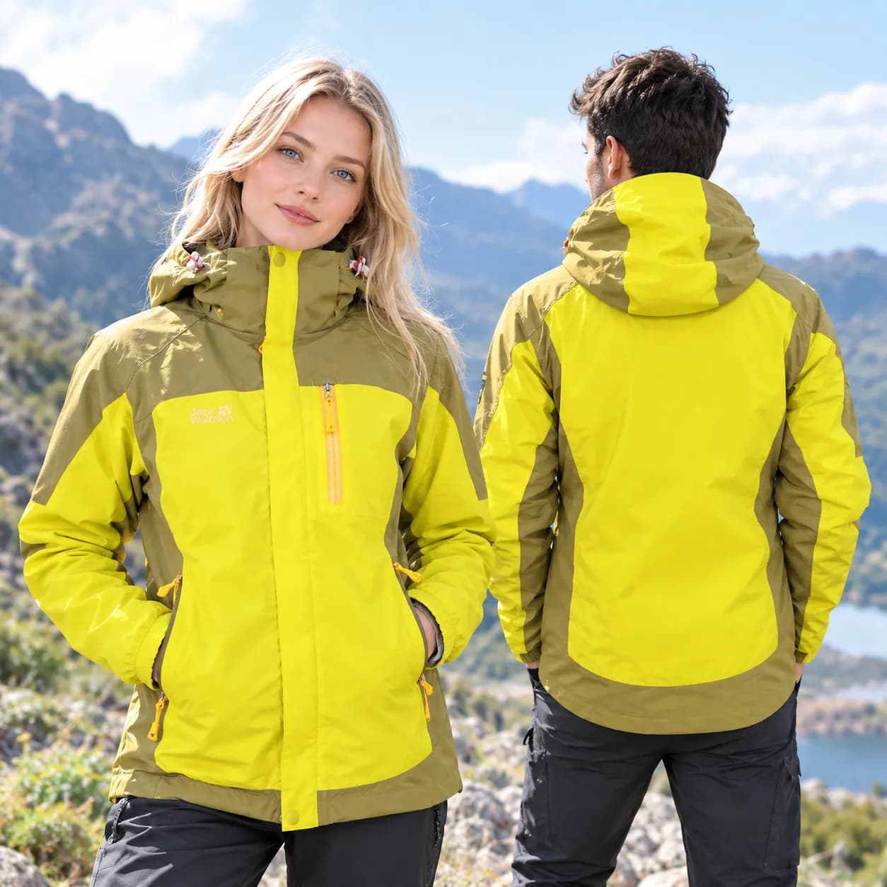 کاپشن دوپوش جک ولف اسکین Jack Wolfskin مدل 84A