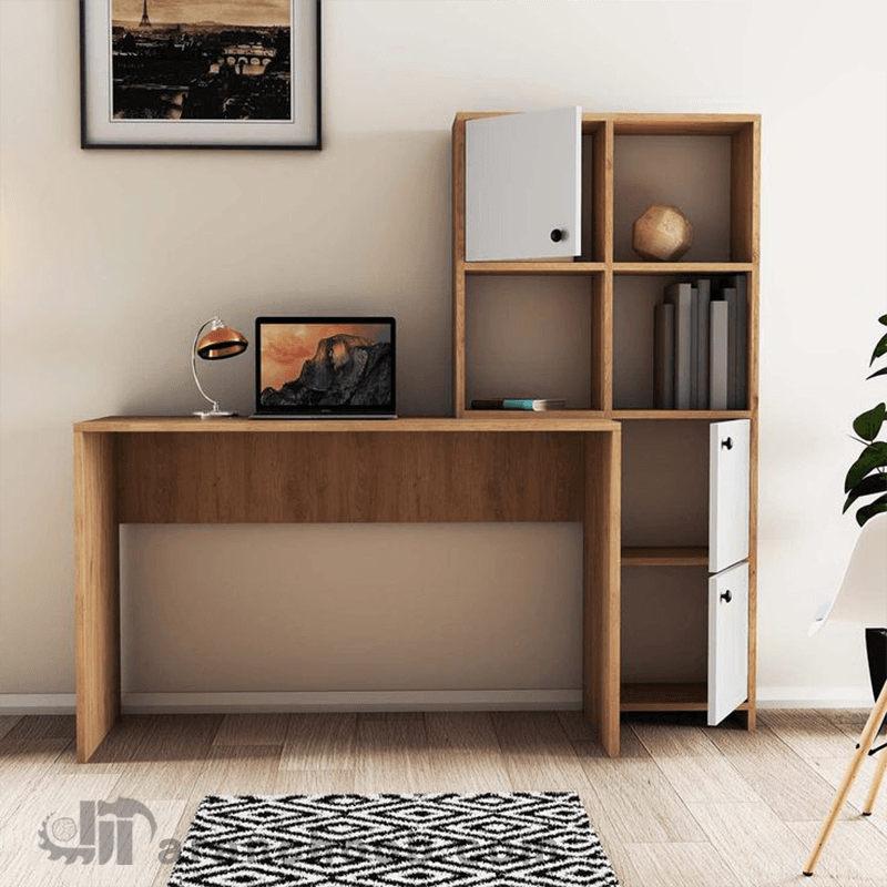 میز تحریر و کتابخانه
