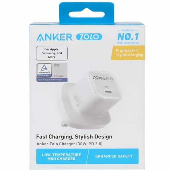 شارژر 30 وات انکر مدل ZOLO PIQ / A2698K21 — تصویر ۲