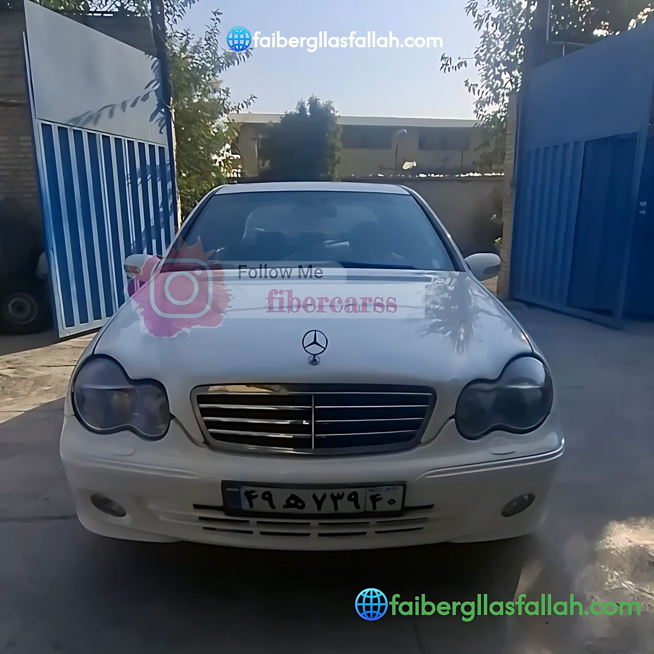 سپر جلو بنز c200 اتاق W۲۰۳ طرح لبخند