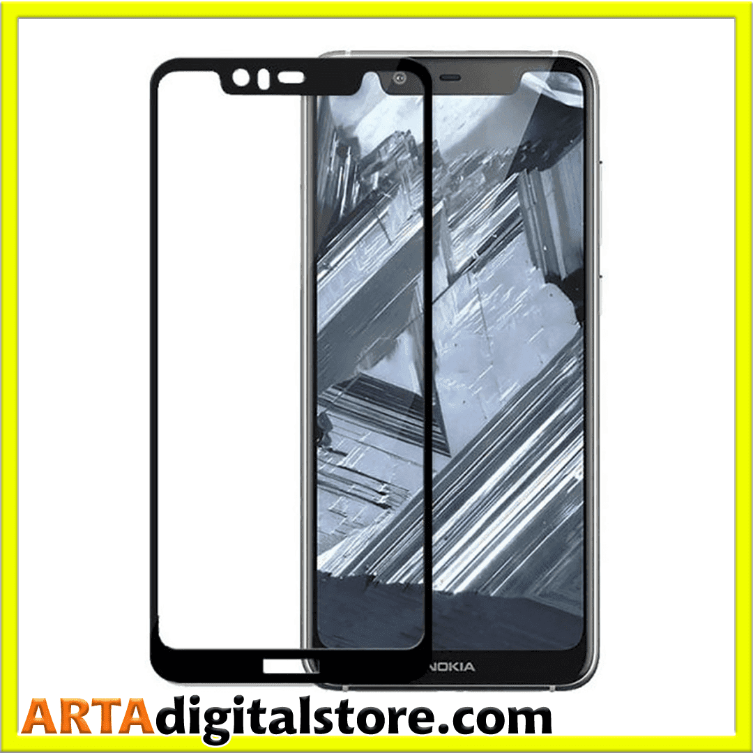 محافظ صفحه نوکیا Screen Protector For Nokia plus 5.1 Full Black — تصویر ۶
