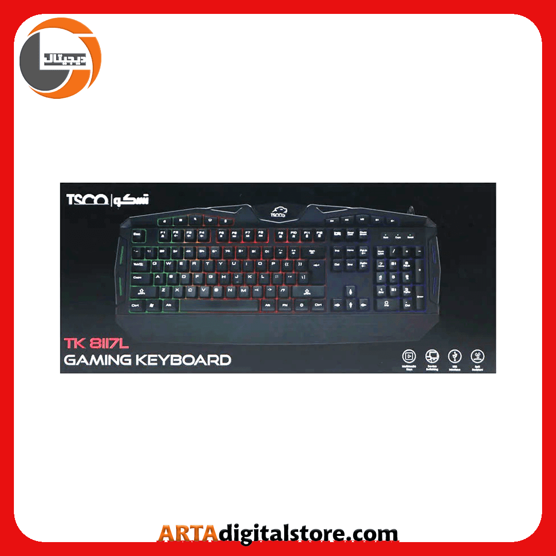 کیبورد تسکو Keyboard TSCO – TK8117L — تصویر ۲