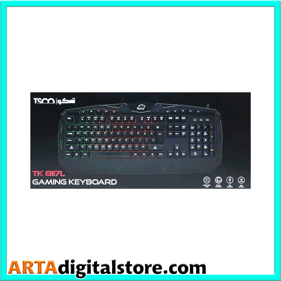 کیبورد تسکو Keyboard TSCO – TK8117L — تصویر ۸
