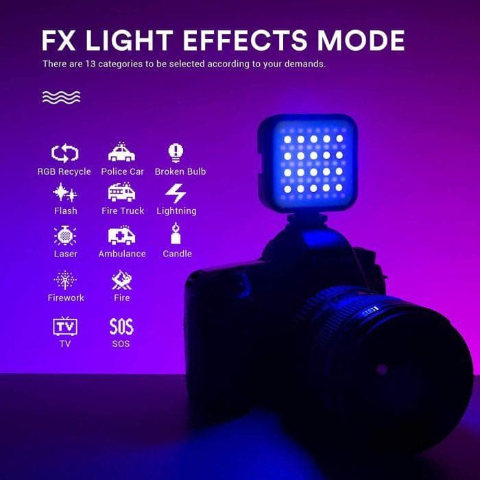 نور ثابت ال ای دی گودکس مدل GODOX LITEMONS 6R RGB — تصویر ۶