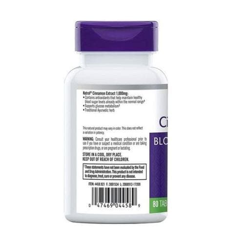 عصاره دارچین ناترول Natrol Cinnamon — تصویر ۲