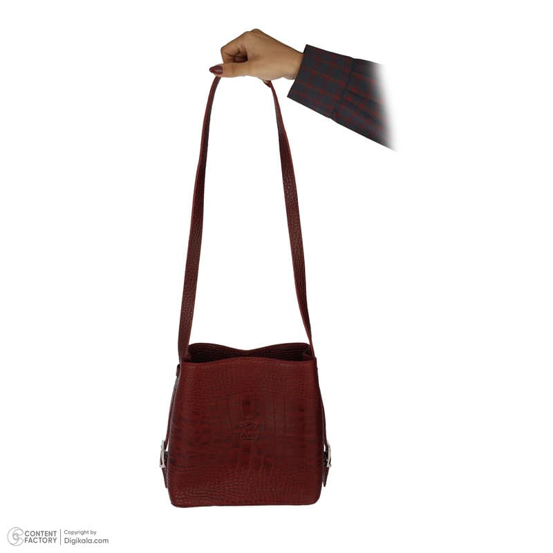 کیف رودوشی زنانه کایا چرم مدل K630-corco-crimson — تصویر ۵