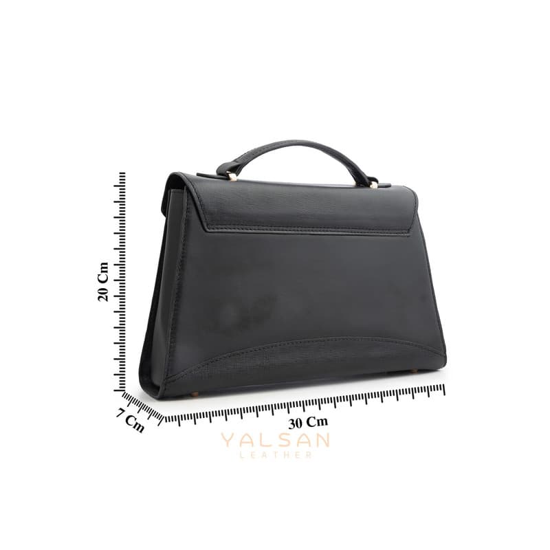 کیف رودوشی زنانه چرم یلسان مدل آلندا کد HRM-115-msk — تصویر ۸