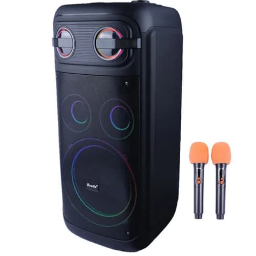اسپیکر چمدانی بلوتوثی برودو BTS-2510 + میکروفون — تصویر ۸