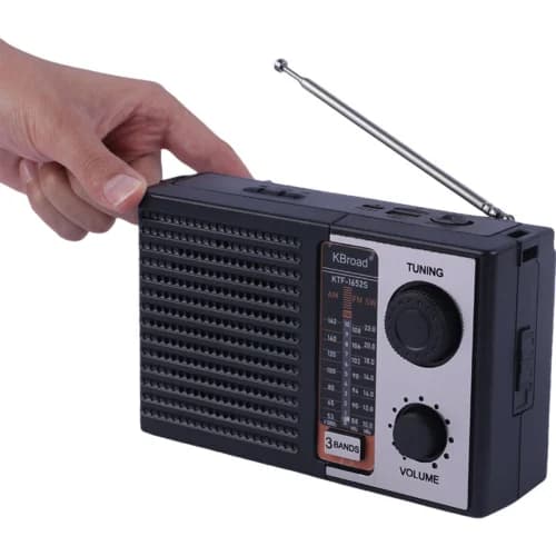 رادیو اسپیکر بلوتوثی خورشیدی کی برود KTF-1652S پک ضعیف — تصویر ۵