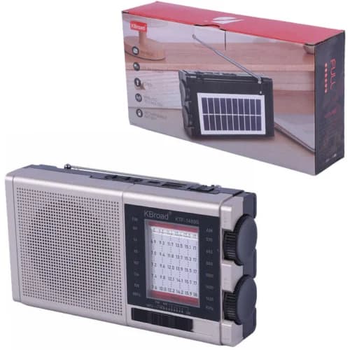 رادیو اسپیکر بلوتوثی خورشیدی کی برود KTF-1489S پک ضعیف