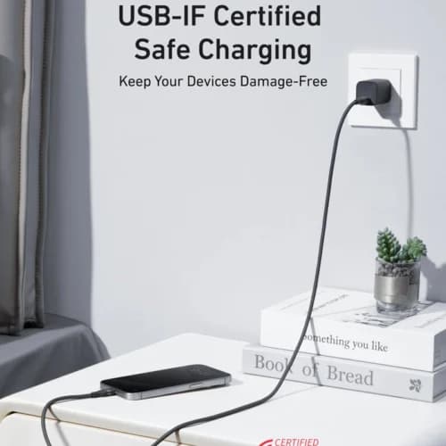 کابل دو سر تایپ سی فست شارژ 240 وات انکر A82E2 طول 0.9 متر — تصویر ۷
