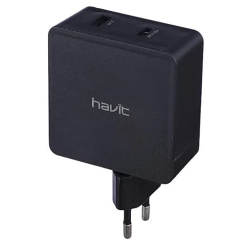 شارژر دیواری 30 وات هویت H133 PD3.0 2.4A — تصویر ۳
