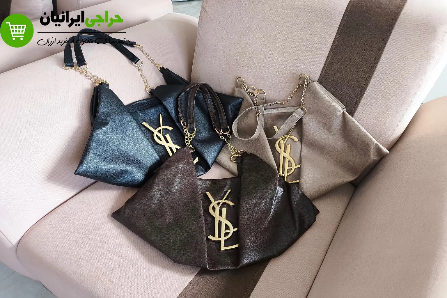 کیف زنانه وای اس ال چرمی سایز بزرگ — تصویر ۲