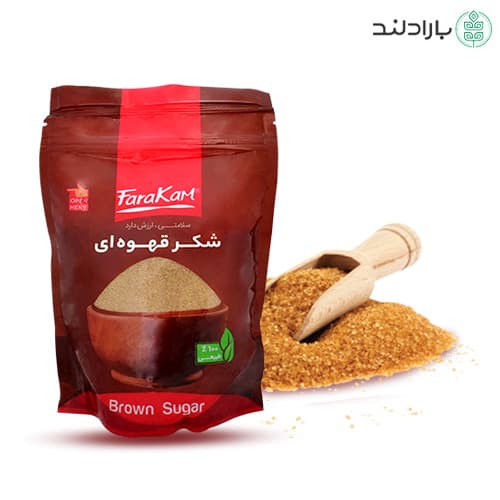 شکر قهوه ای نوین سلفون زیپ دار – 500 گرمی