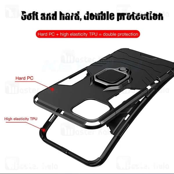 گارد ضد ضربه انگشتی Apple iPhone 12 Pro Max KEYSION ShockProof Armor Ring — تصویر ۴