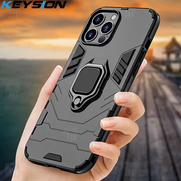 گارد ضد ضربه انگشتی Apple iPhone 12 Pro Max KEYSION ShockProof Armor Ring — تصویر ۷