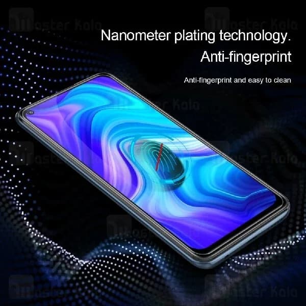 محافظ صفحه شیشه ای تمام صفحه تمام چسب نیلکین Xiaomi Redmi Note 9 / Redmi 10X 4G XD CP+ Max — تصویر ۸