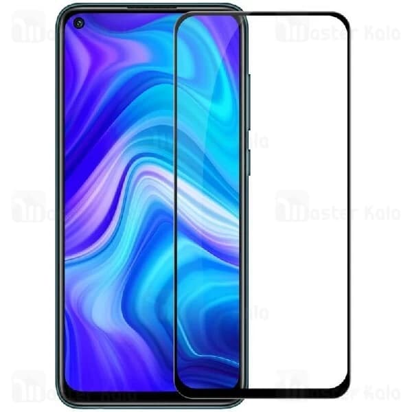 محافظ صفحه شیشه ای تمام صفحه تمام چسب نیلکین Xiaomi Redmi Note 9 / Redmi 10X 4G XD CP+ Max — تصویر ۳