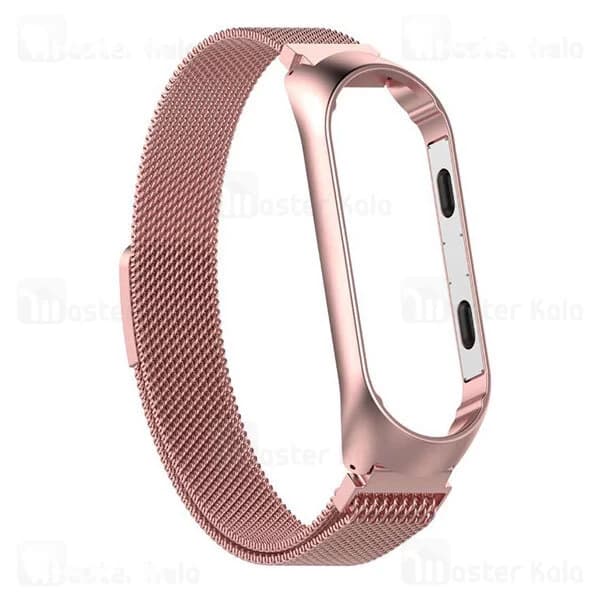 بند فلزی دستبند سلامتی شیائومی Xiaomi Mi Band 5 / 6 Stainless Steel Milanese Strap با قفل مگنتی — تصویر ۲