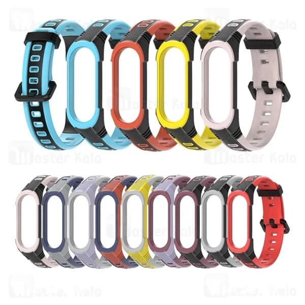 بند سیلیکونی دستبند سلامتی شیائومی Xiaomi Mi Band 5 / 6 Style X Sport Band