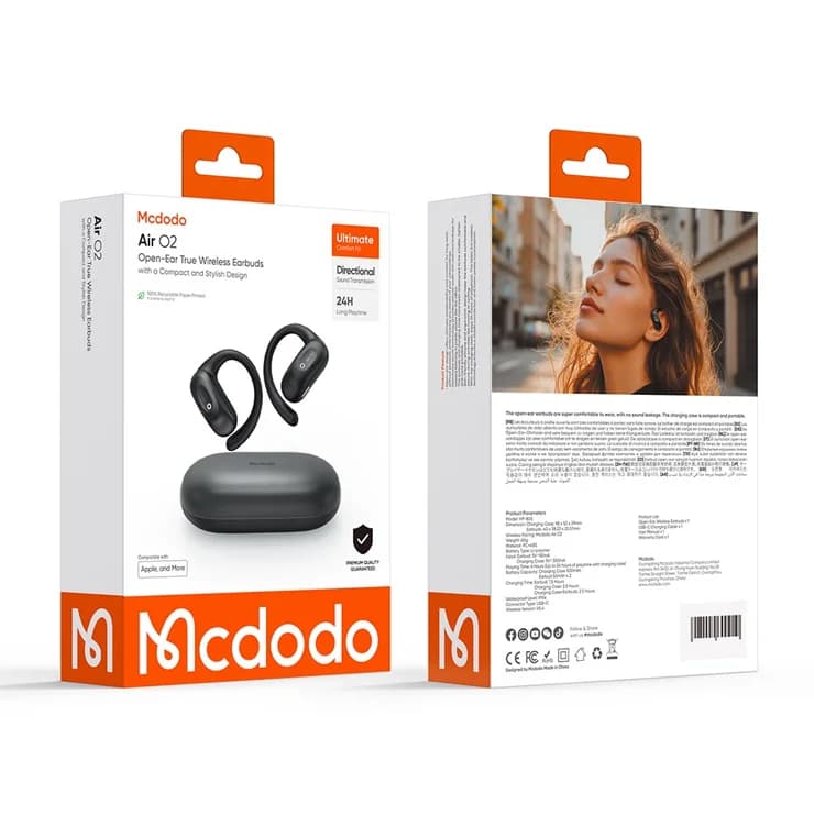 ایرپاد بلوتوثی ENC مک دودو مدل MCDODO HP-805 Air O2 Open Ear True Wireless Earbuds — تصویر ۴
