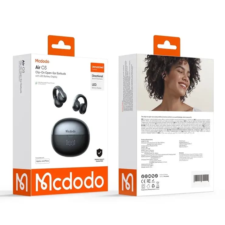 ایرپاد بلوتوثی با نویز کنسلینگ مک دودو مدل MCDODO HP-8160 Earbuds ENC — تصویر ۶