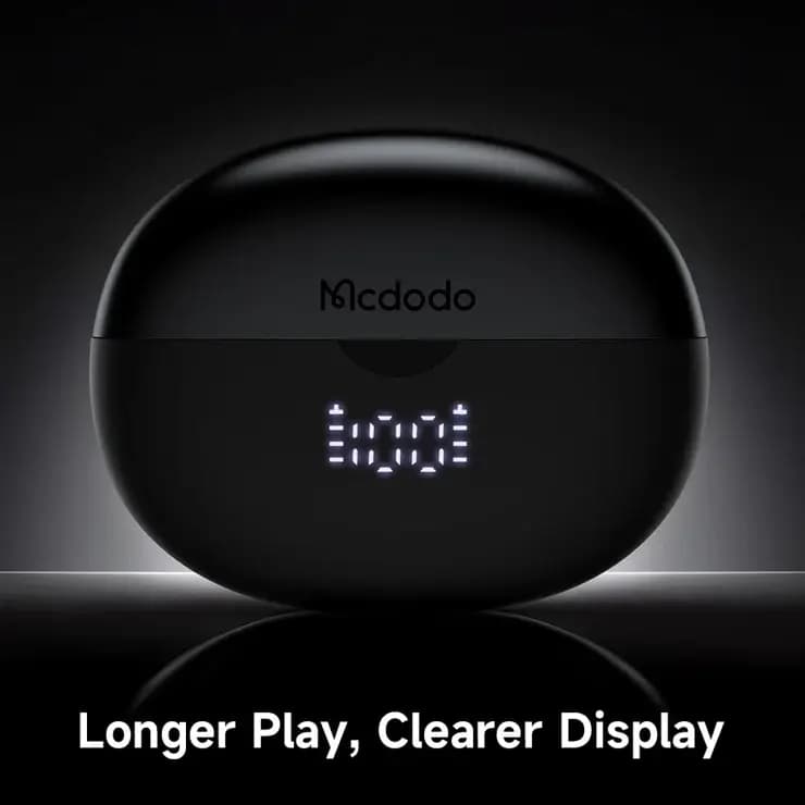 ایرپاد بلوتوثی با نویز کنسلینگ مک دودو مدل MCDODO HP-8160 Earbuds ENC — تصویر ۵