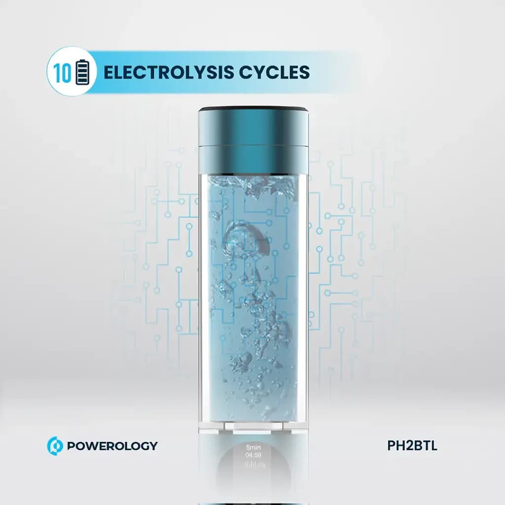 بطری هیدروژنهساز آب پاورولوژی مدل Powerology Hydrogen Reach Water PH2BTL — تصویر ۵