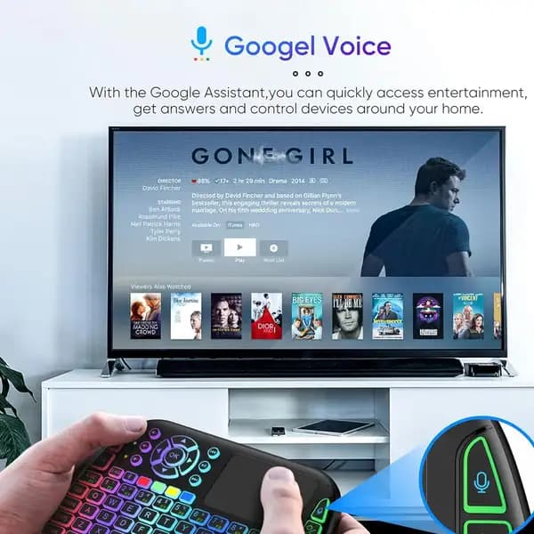 مینی کیبورد و تاچ پد بی سیم پرودو Porodo Universal Keyboard Remote & Mouse Combo PD-MWKTC-BK — تصویر ۳