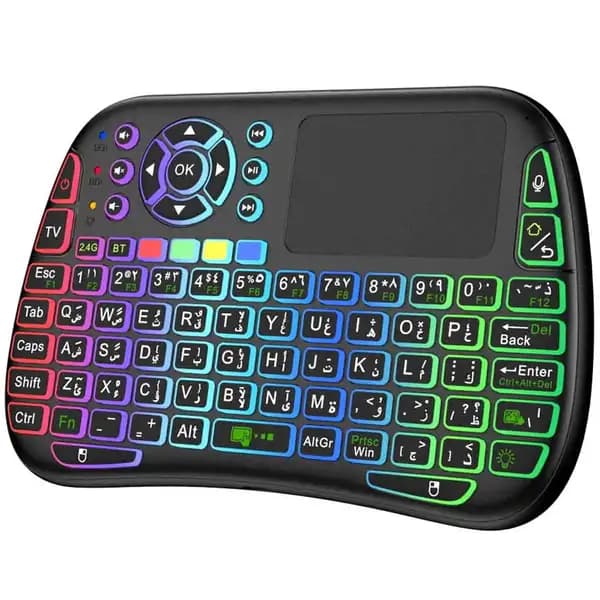 مینی کیبورد و تاچ پد بی سیم پرودو Porodo Universal Keyboard Remote & Mouse Combo PD-MWKTC-BK