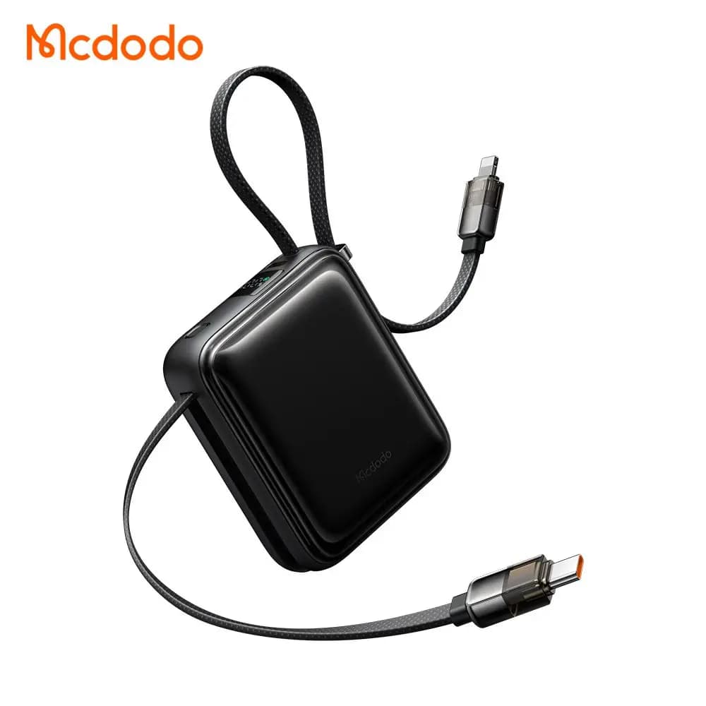 پاوربانک 22.5 وات 10000 هزار با کابل شارژ متصل تایپ سی و لایتنینگ مک دودو مدل MCDODO MC-2550 — تصویر ۲