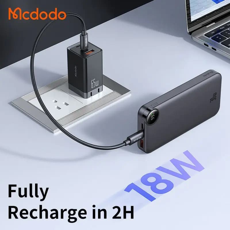 پاوربانک 30 وات ظرفیت 10000 هزار مک دودو مدل MCDODO MC-3850 — تصویر ۴