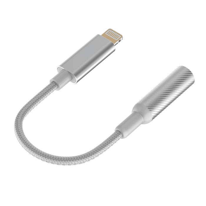 مبدل لایتنینگ به جک ۳.۵ میلی‌متری الدینیو Ldnio مدل LS-Y90i: کابل بافته‌شده و بادوام