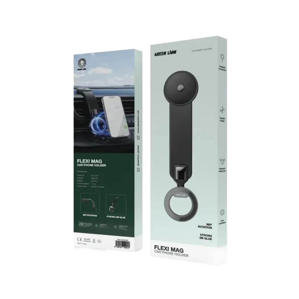 هولدر و نگهدارنده موبایل مگ سیف گرین لاین مدل Green Lion FLEXI MAG CAR PHONE HOLDER — تصویر ۲