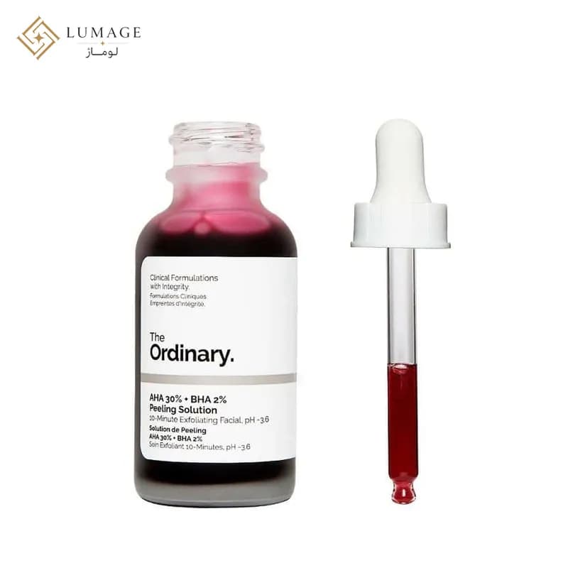 سرم پیلینگ قرمز اوردینری مدل AHA 30% + BHA 2% حجم ۳۰ میلی لیتر — تصویر ۲